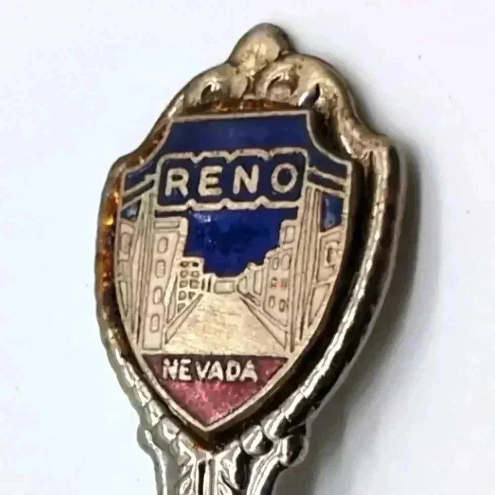 Reno NV The Strip Souvenir Engraved Spoon Kitschy Cool